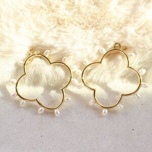 Alicia Bonnie Lena Gold Pearl Drop Earrings